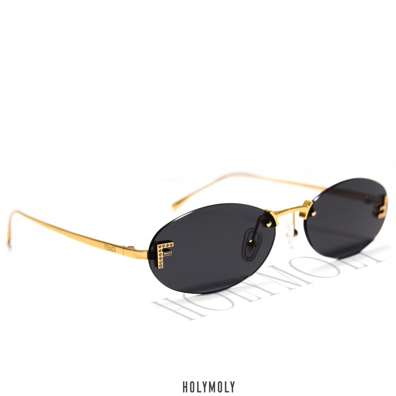 Fendi Rimless Oval sunglasses
