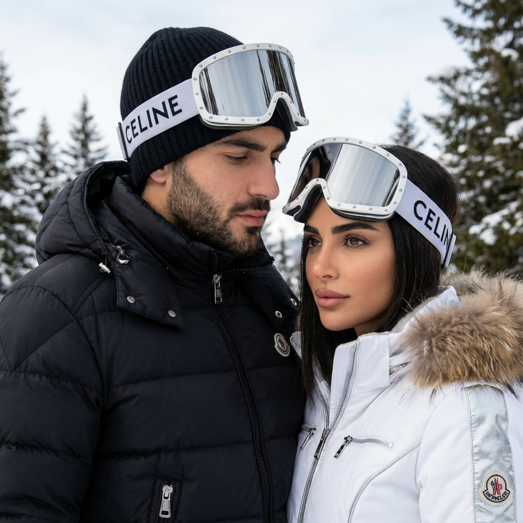 CELINE SKI MASK - Silver Mirror