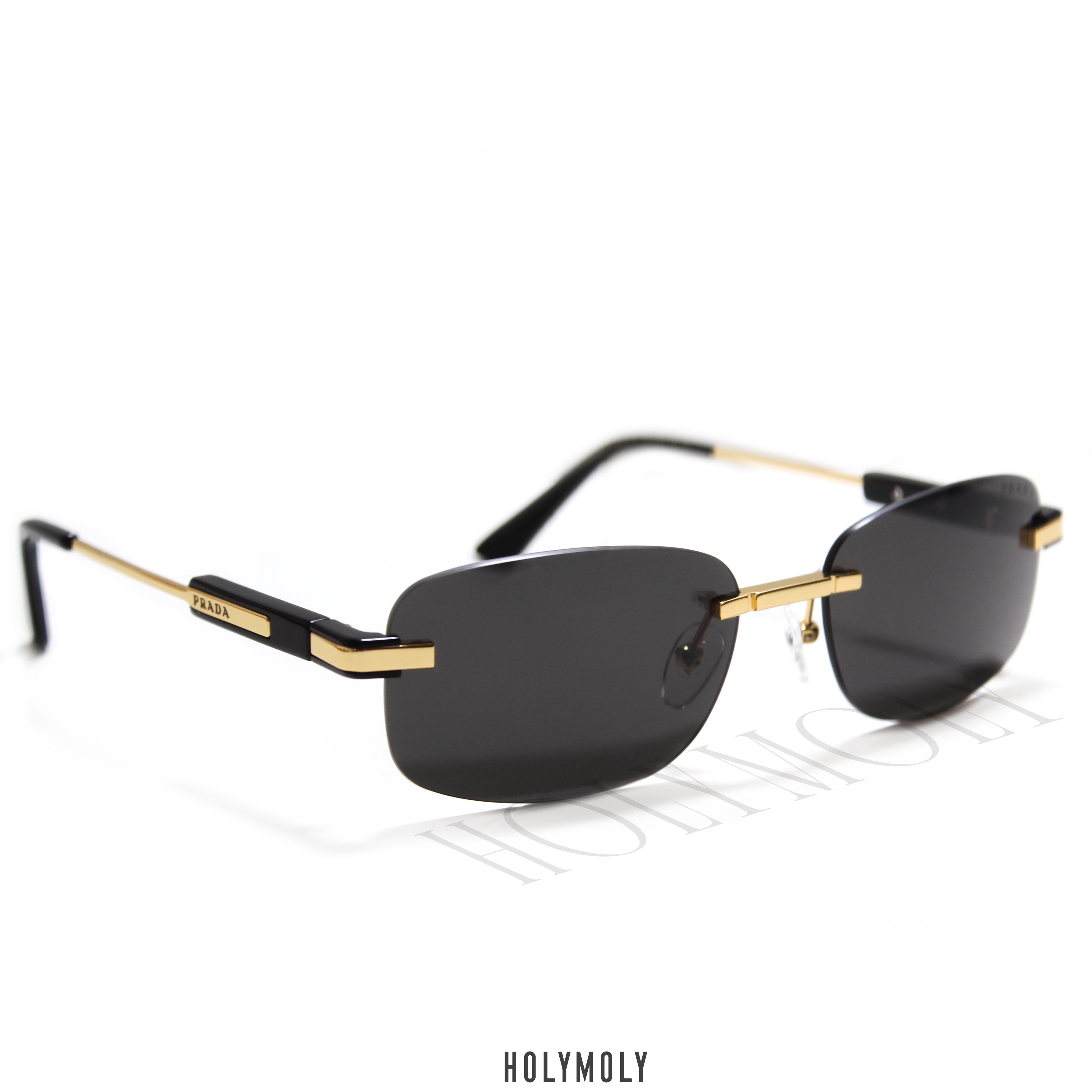 Prada PR68ZS Sunglasses with iconic metal plaque