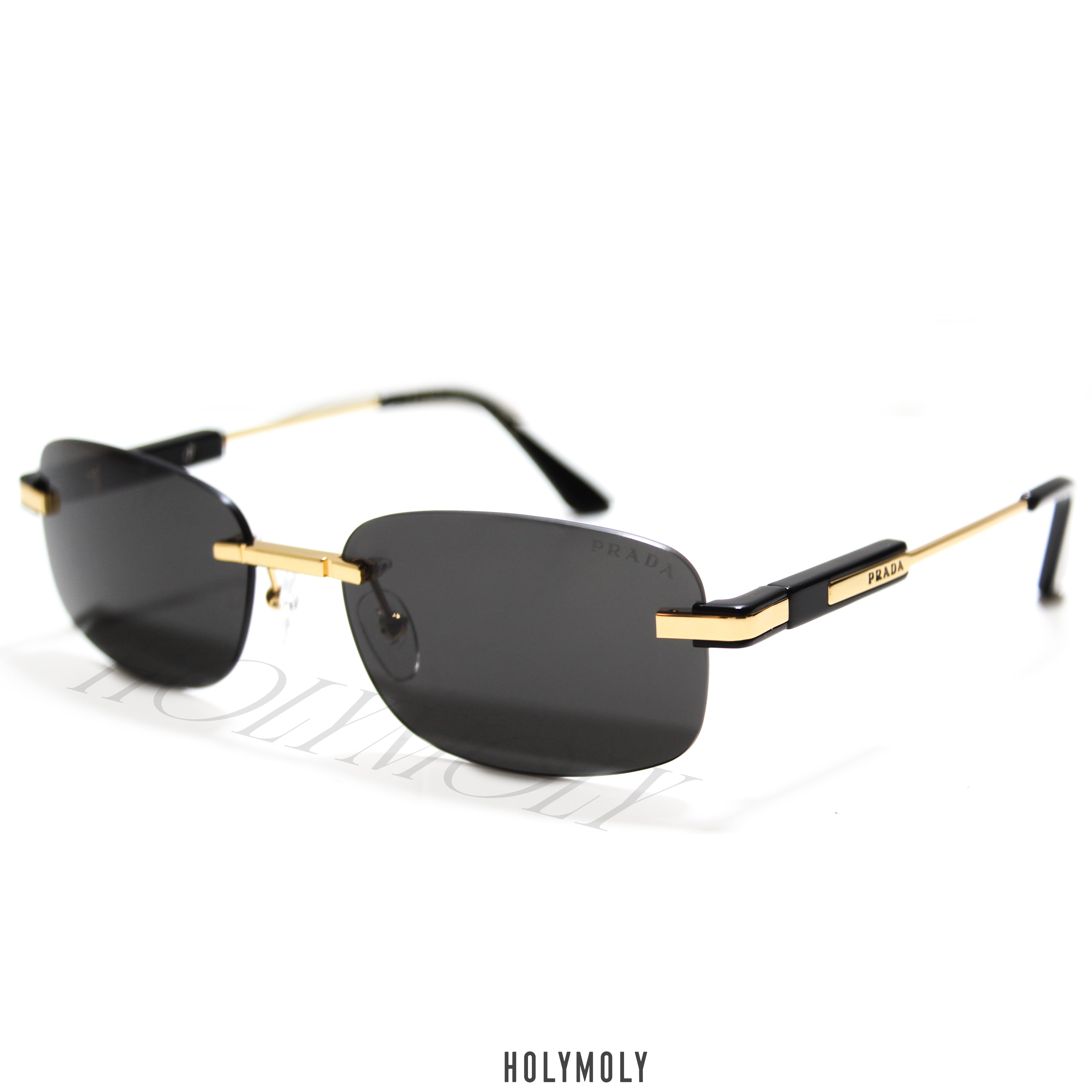 Prada PR68ZS Sunglasses with iconic metal plaque