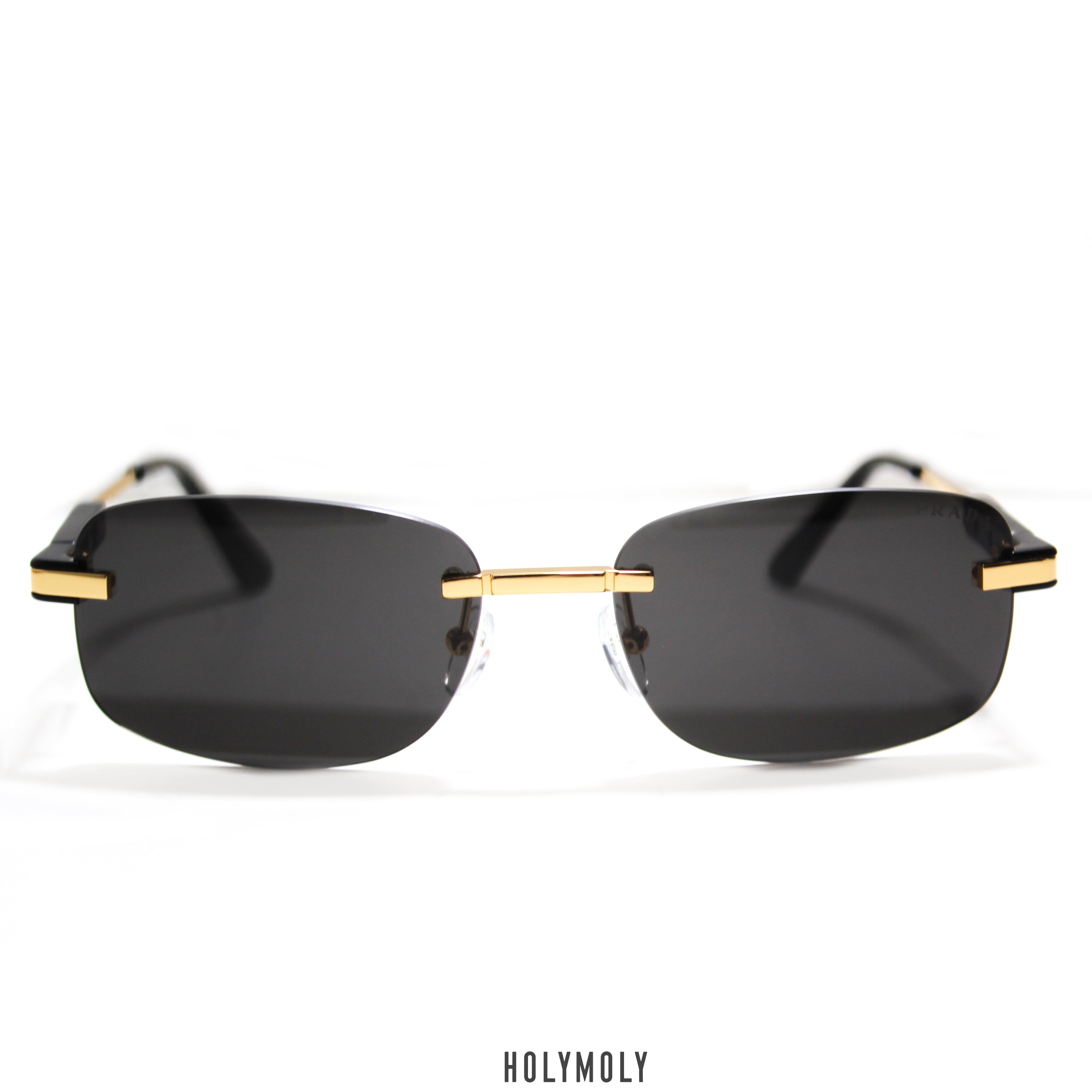 Prada PR68ZS Sunglasses with iconic metal plaque
