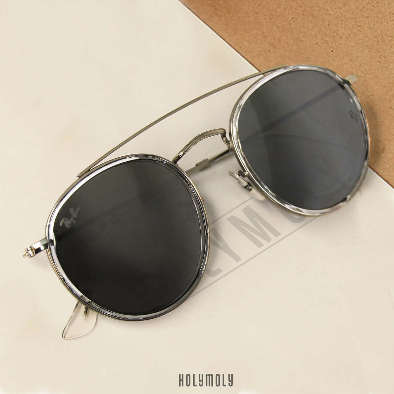RB3647N Round Double Bridge Sunglasses