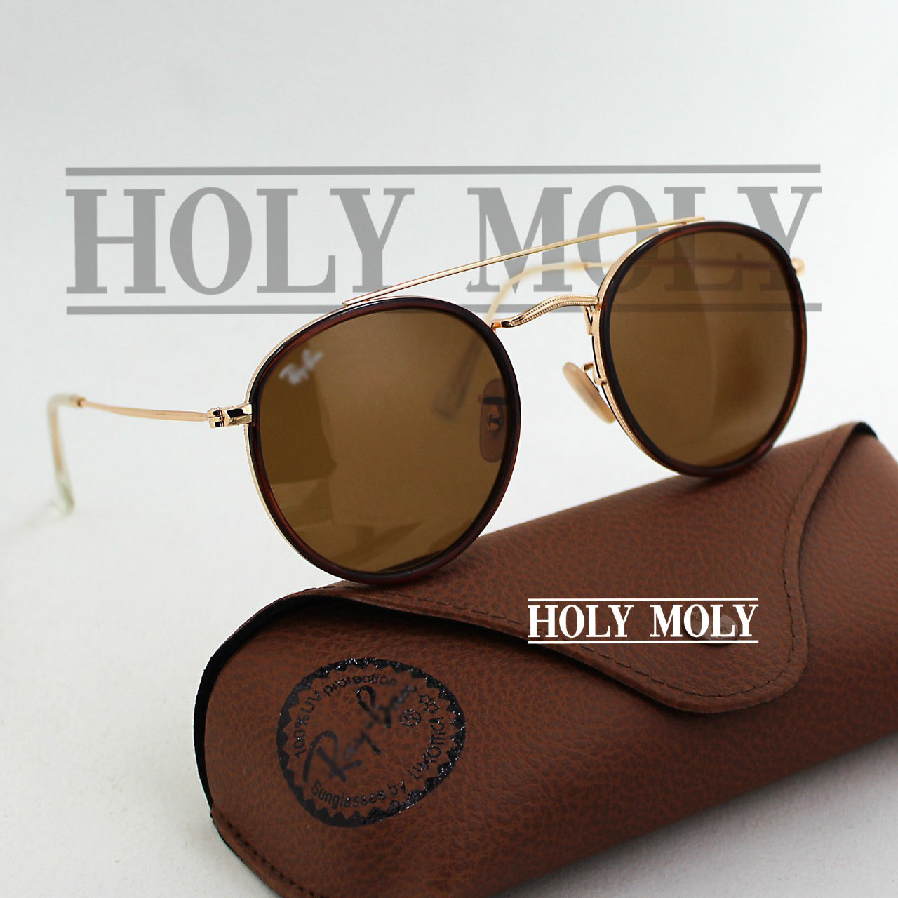 RayBan 3647N round double bridge sunglasses