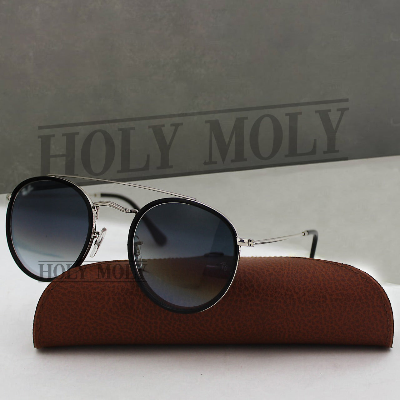 RayBan 3647N round double bridge sunglasses