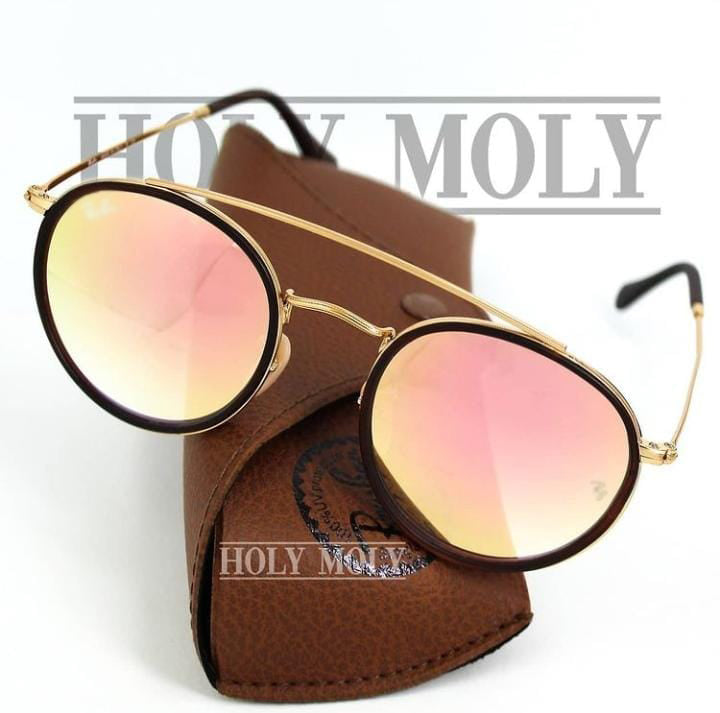 RayBan 3647N round double bridge sunglasses