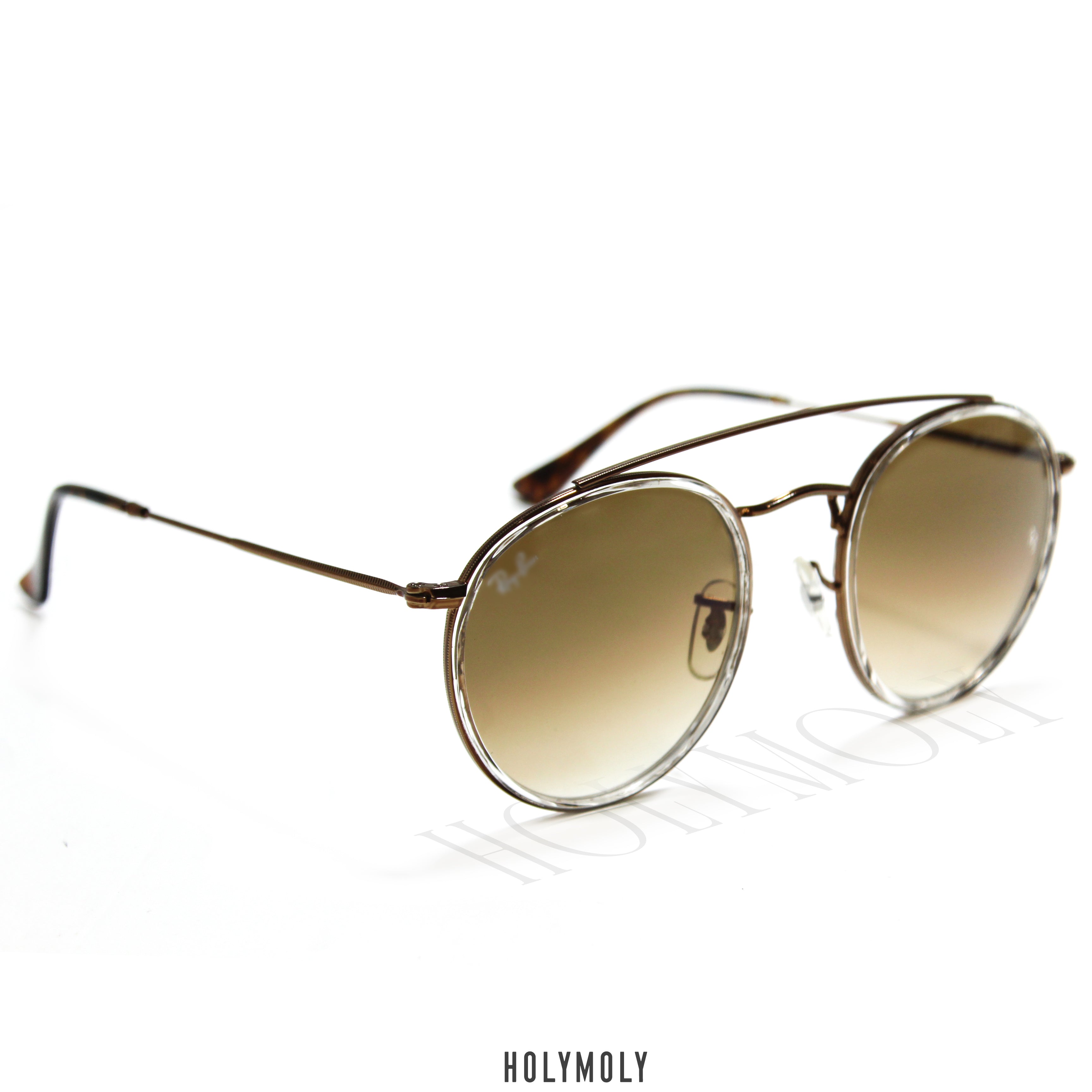 RB3647N Round Double Bridge Sunglasses
