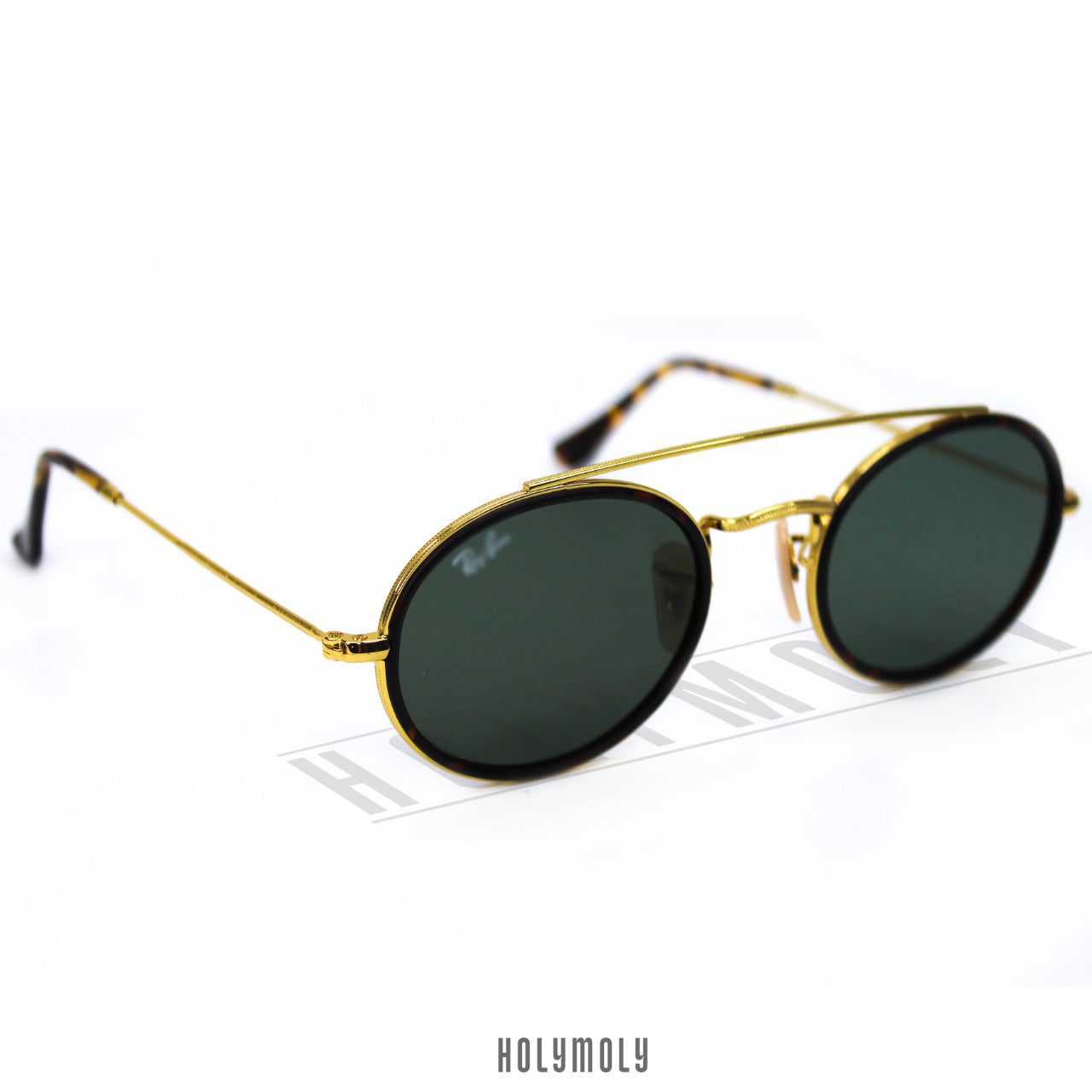 RB3847N Oval Double Bridge Sunglasses