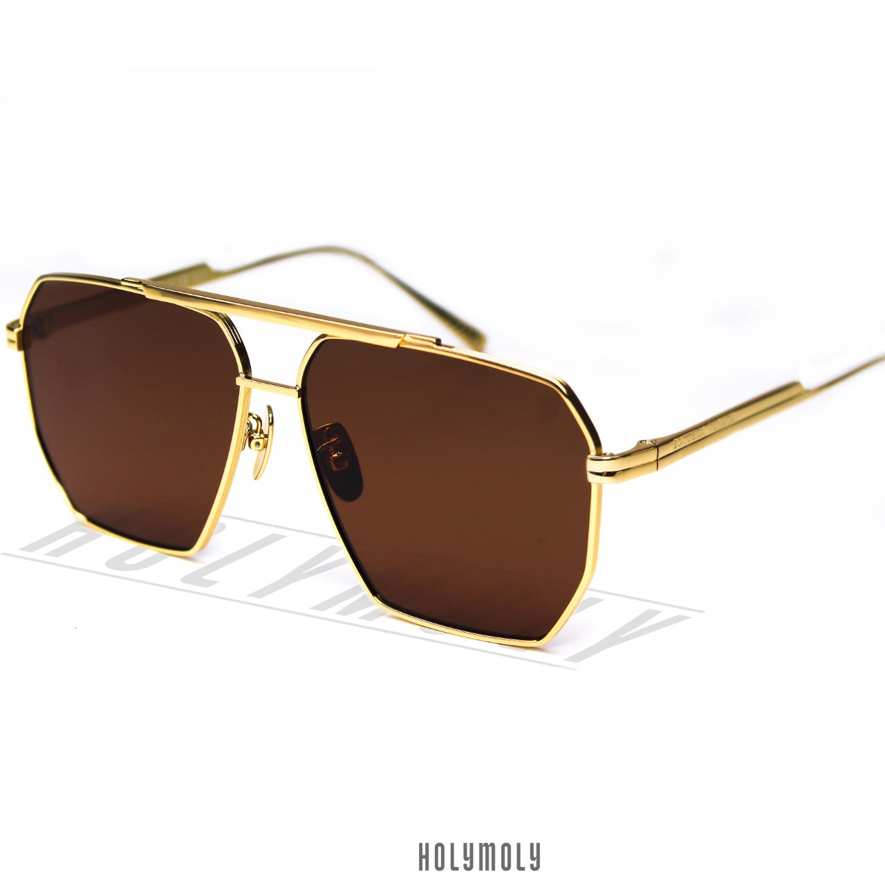 Bottega Veneta Eyewear square-frame aviator sunglasses