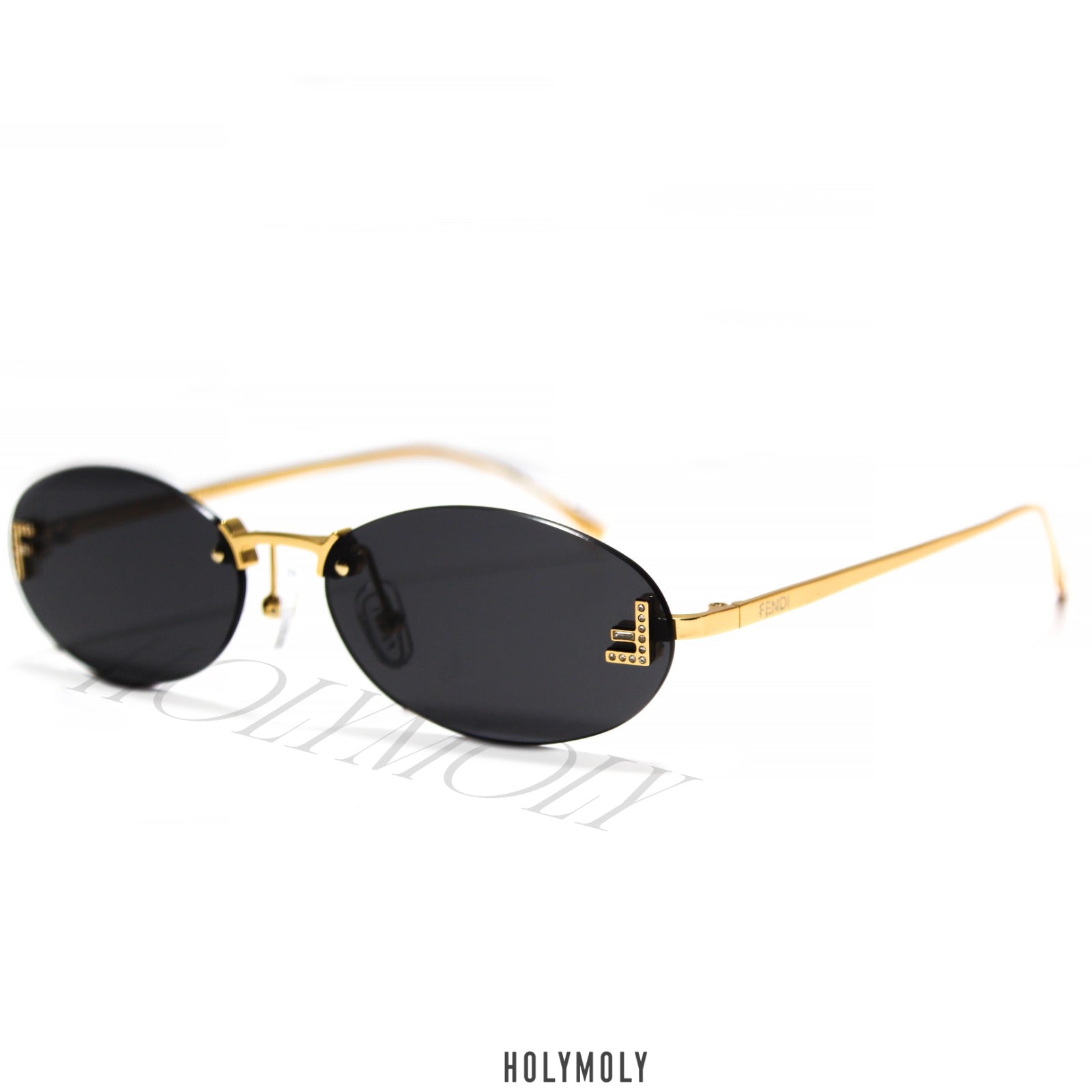 Fendi Rimless Oval sunglasses
