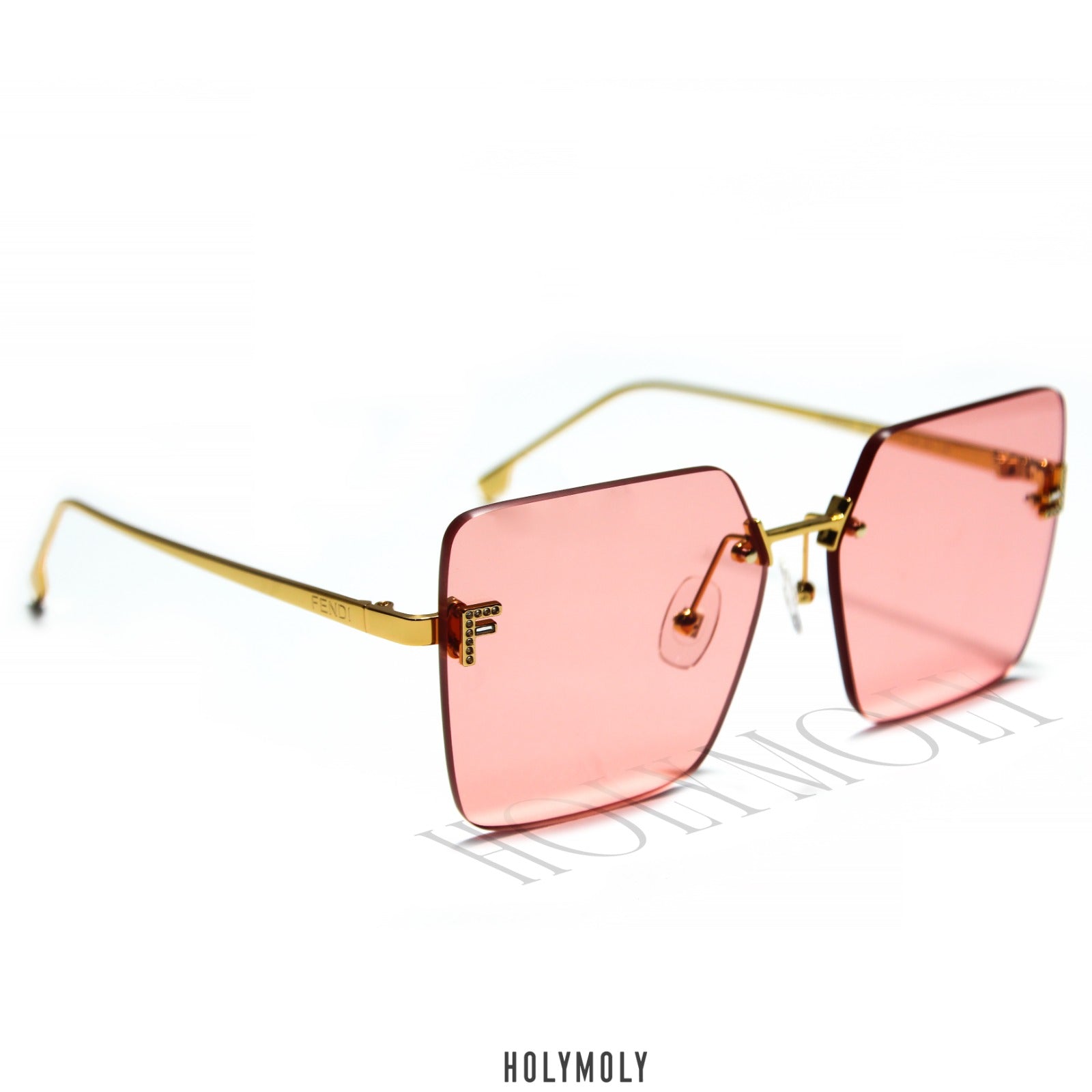 Fendi FE4082US Rimless Butterfly Sunglasses