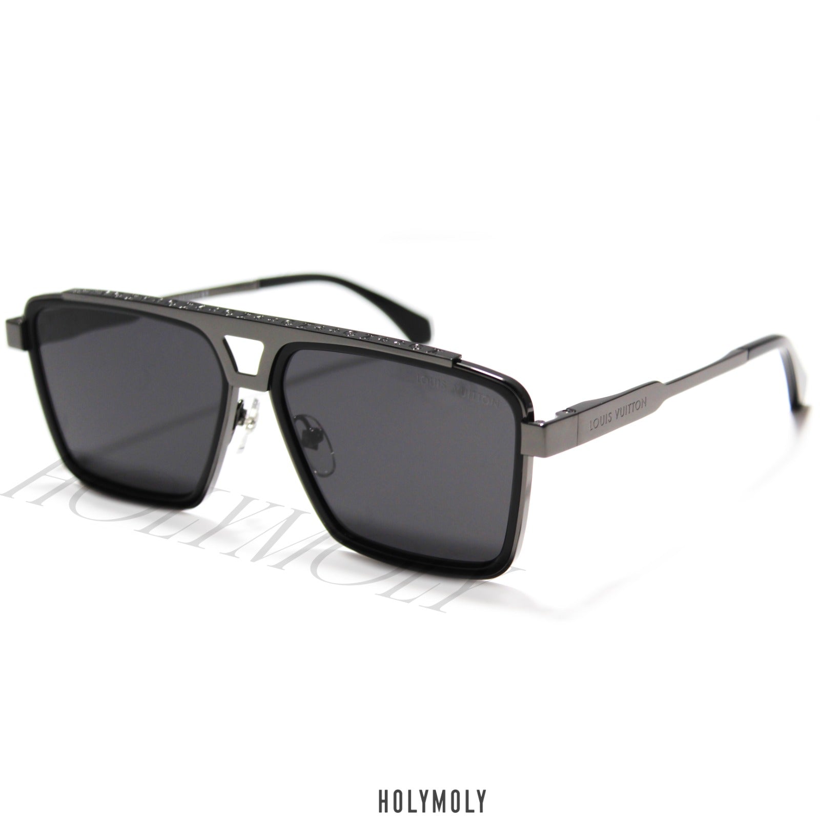 Shop Louis Vuitton 1.1 Evidence Metal Square Sunglasses (Z1584U