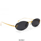 Fendi Rimless Oval sunglasses