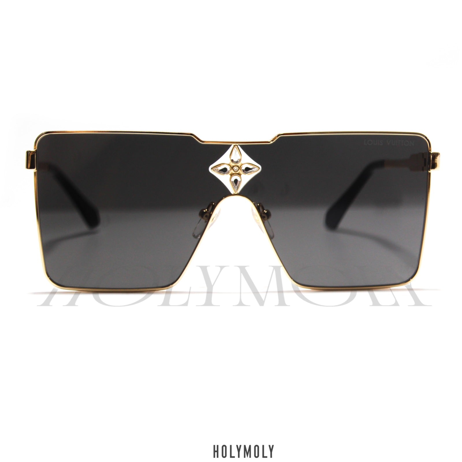 Louis Vuitton Z1700U Cyclone Metal Sunglasses, Gold, One Size