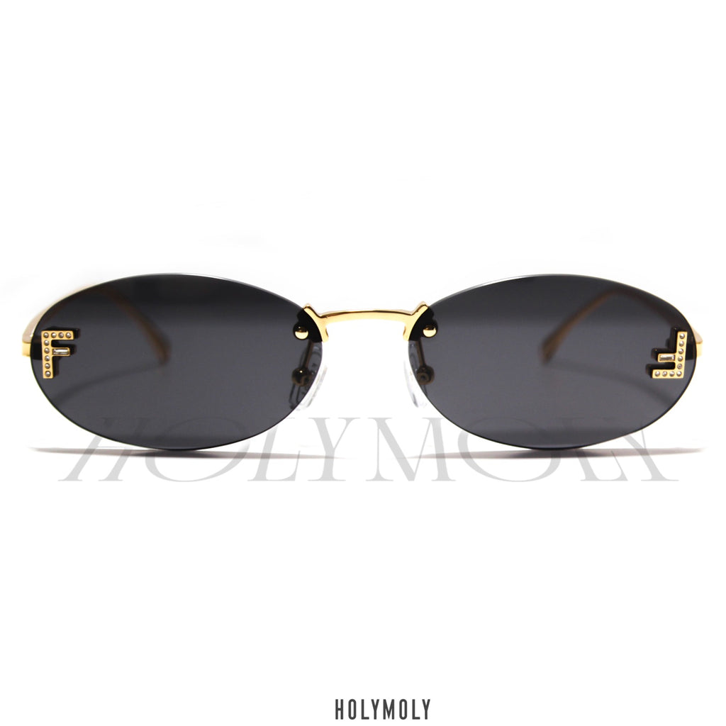 Fendi Rimless Oval sunglasses