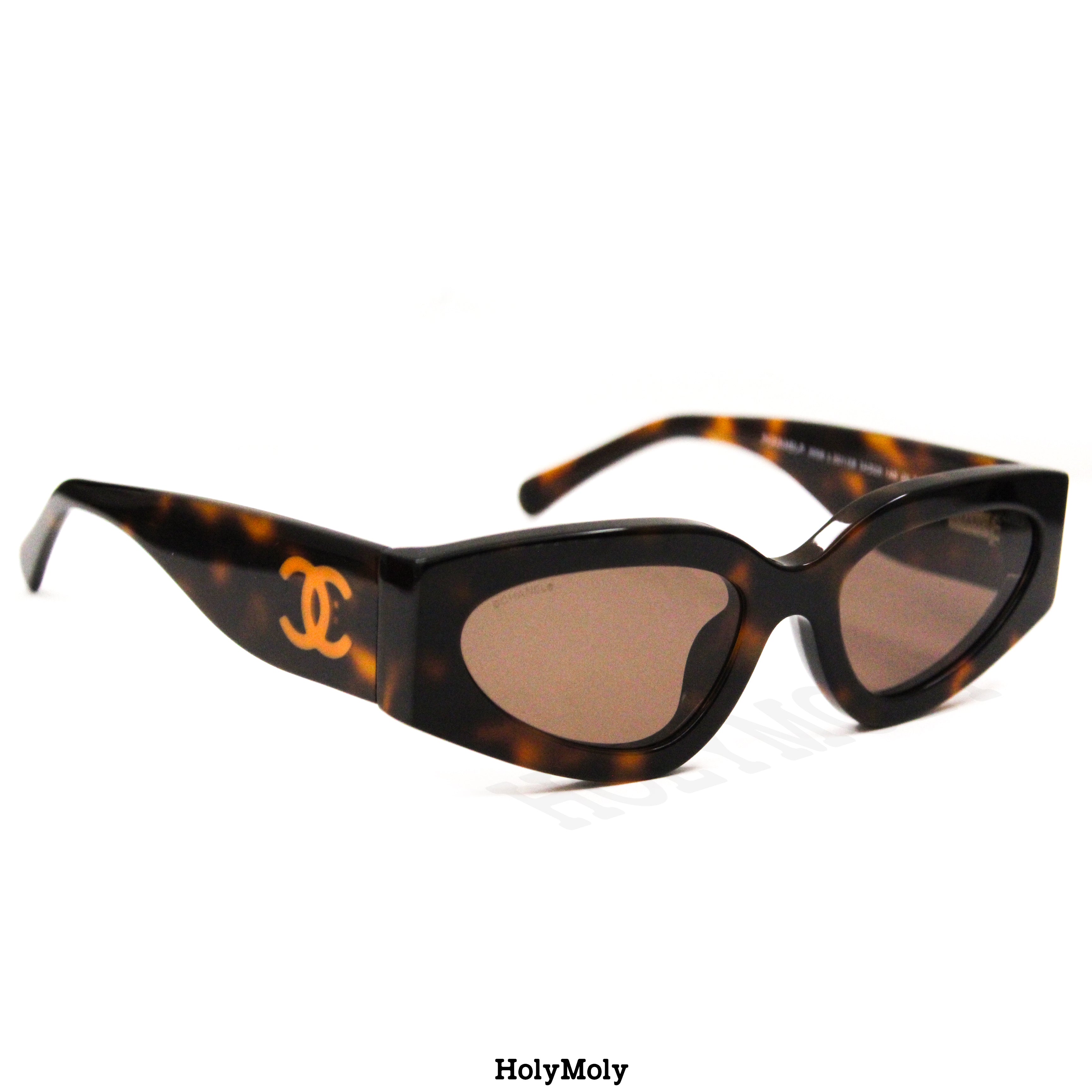 CHANEL ブラウン キャットアイサングラス CHANEL ブラウン キャットアイ サングラス - メルカリ