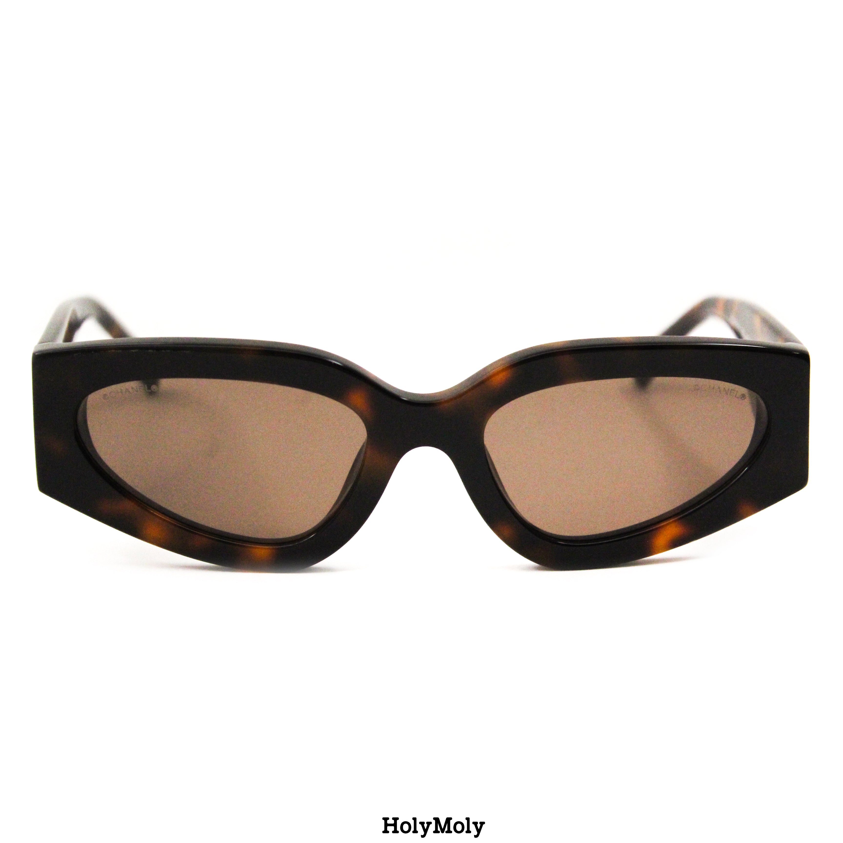 CHANEL ブラウン キャットアイサングラス CHANEL ブラウン キャットアイ サングラス - メルカリ