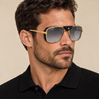 Cartier CT0297S Gold Grey Gradient on model