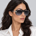 Cartier CT0297S Silver Grey Gradient on model