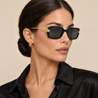Cartier Trinity Sunglasses Black Black on model