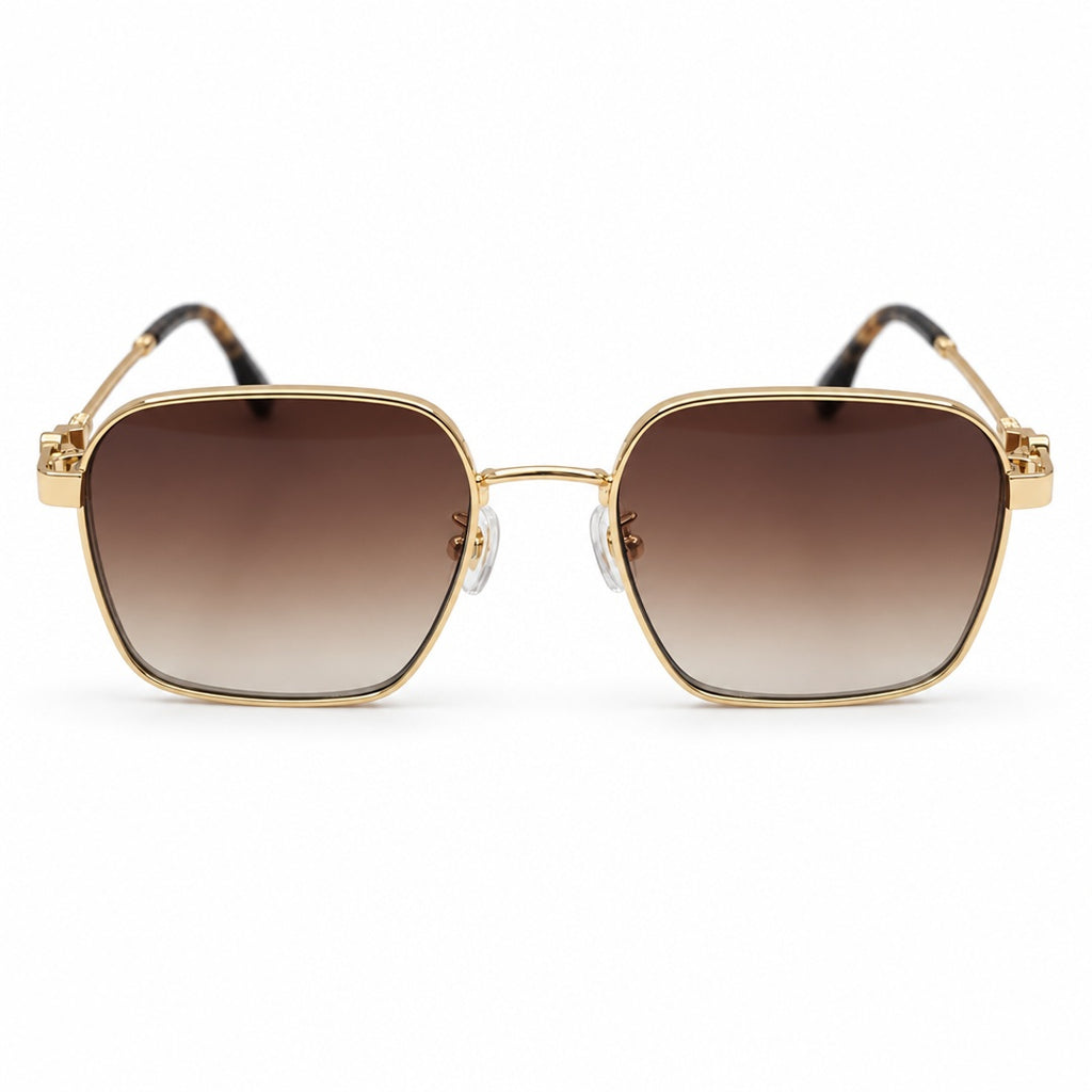 Cartier Santos Square Sunglasses Sunglasses – Gold Brown Gradient