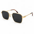 Cartier Santos Square Sunglasses Sunglasses – Gold Black
