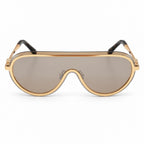 Chanel Mask Shield Sunglasses Sunglasses – Gold Brown