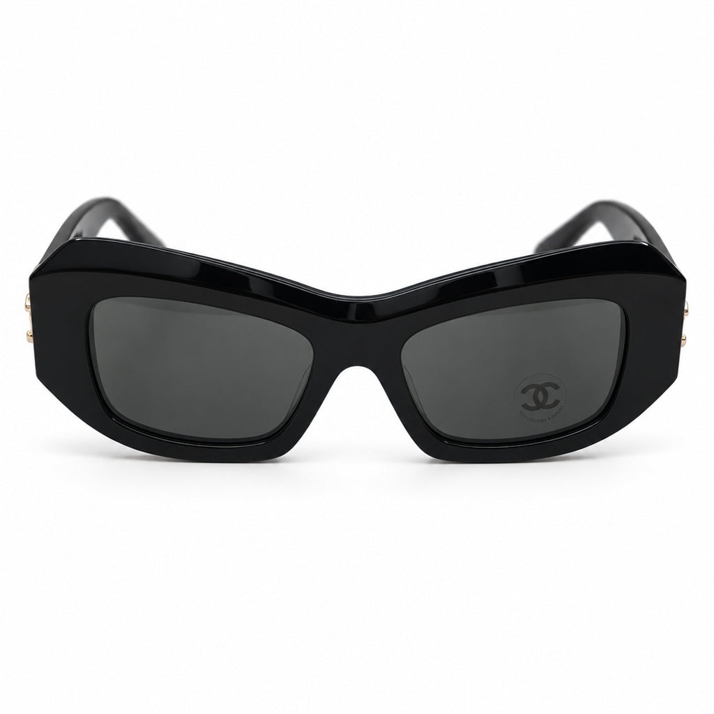 Chanel Rectangle CC Sunglasses Sunglasses – Black