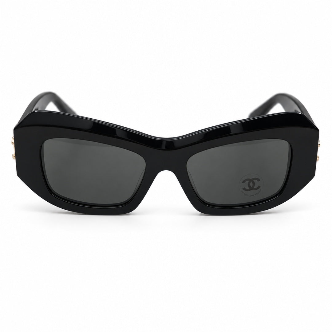 Chanel Rectangle CC Sunglasses Sunglasses – Black