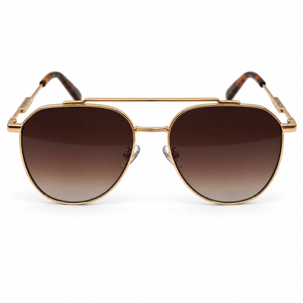 Dolce & Gabbana DG2296 Sunglasses – Gold Brown Gradient