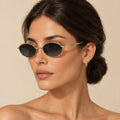 Dior DiorBow R1U Gold Grey Gradient on model