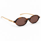 Dior Oval Acetate Sunglasses Sunglasses – Tortoise Brown