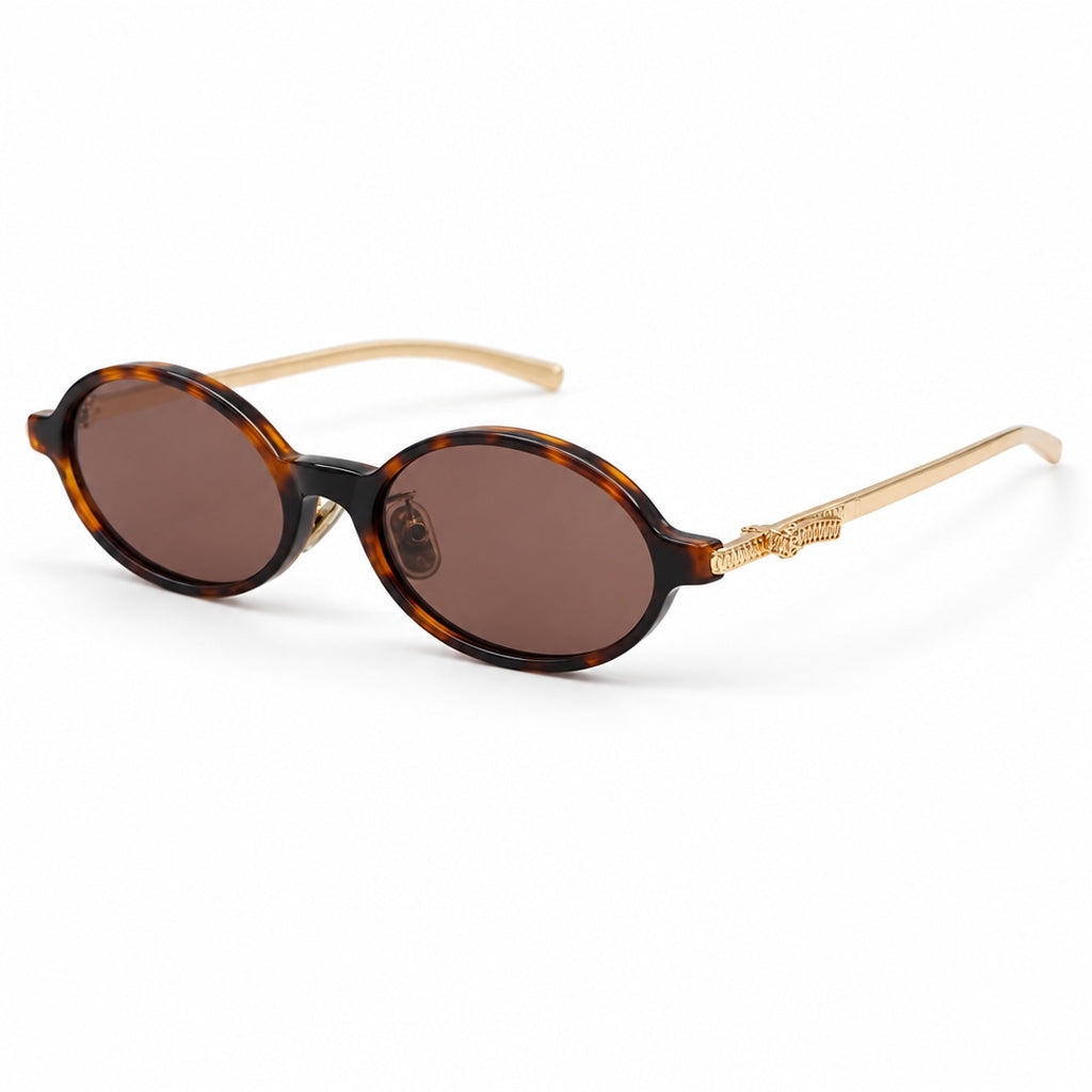 Dior Oval Acetate Sunglasses Sunglasses – Tortoise Brown
