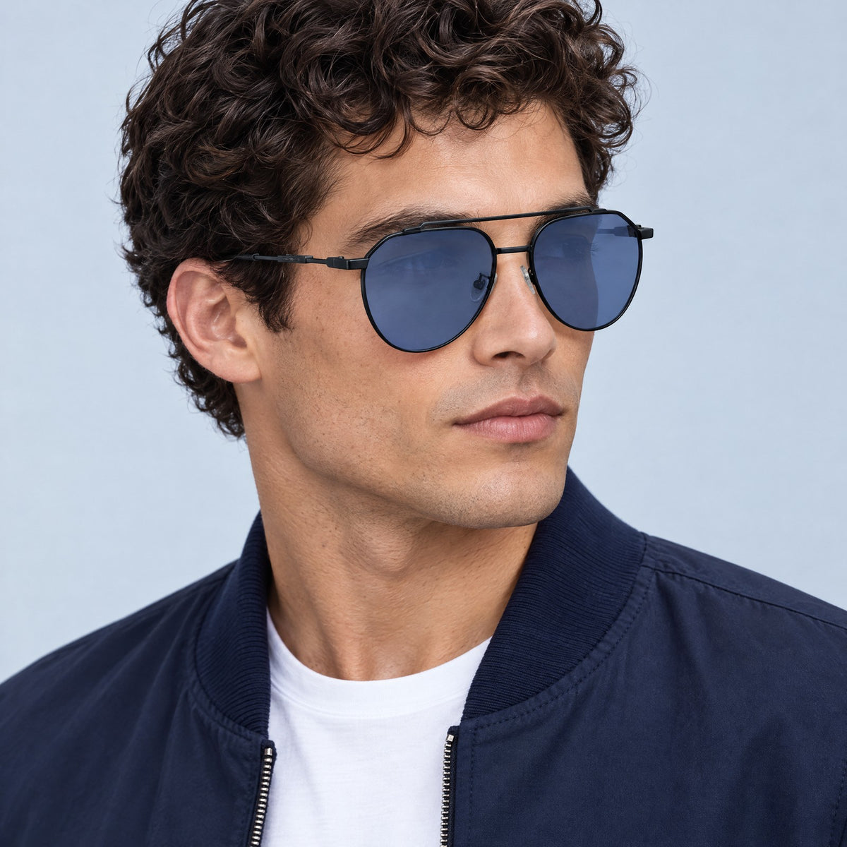 Dolce & Gabbana DG2296 Black Blue on model