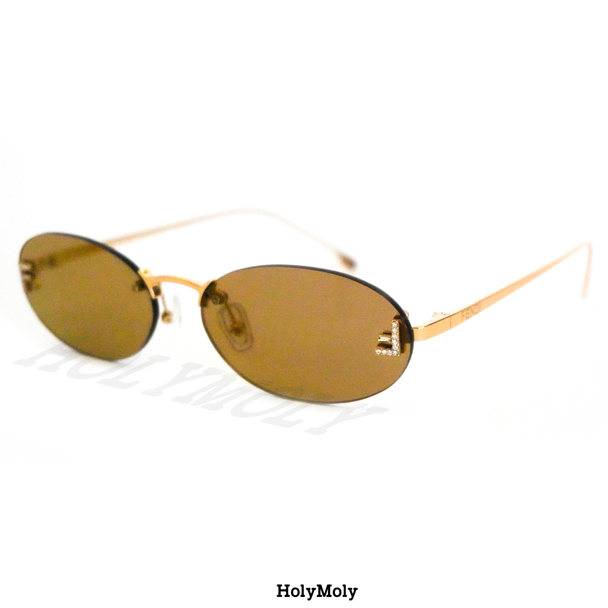 Fendi Rimless Oval sunglasses
