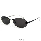 Fendi Rimless Oval sunglasses