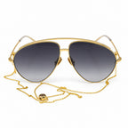 Gucci GG1087S Sunglasses – Gold Black Gradient