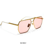 Bottega Veneta Eyewear square-frame aviator sunglasses