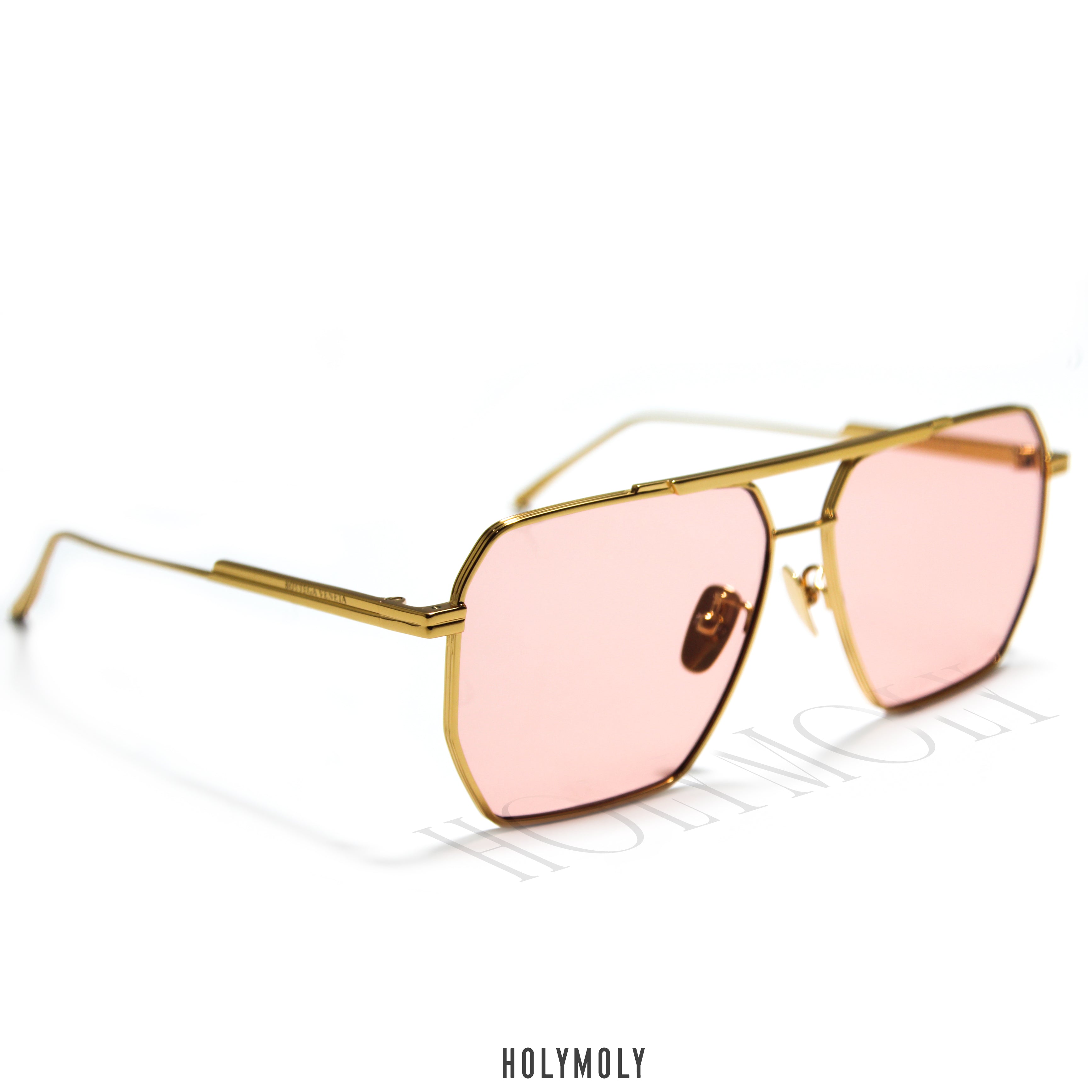 Bottega Veneta Eyewear square-frame aviator sunglasses