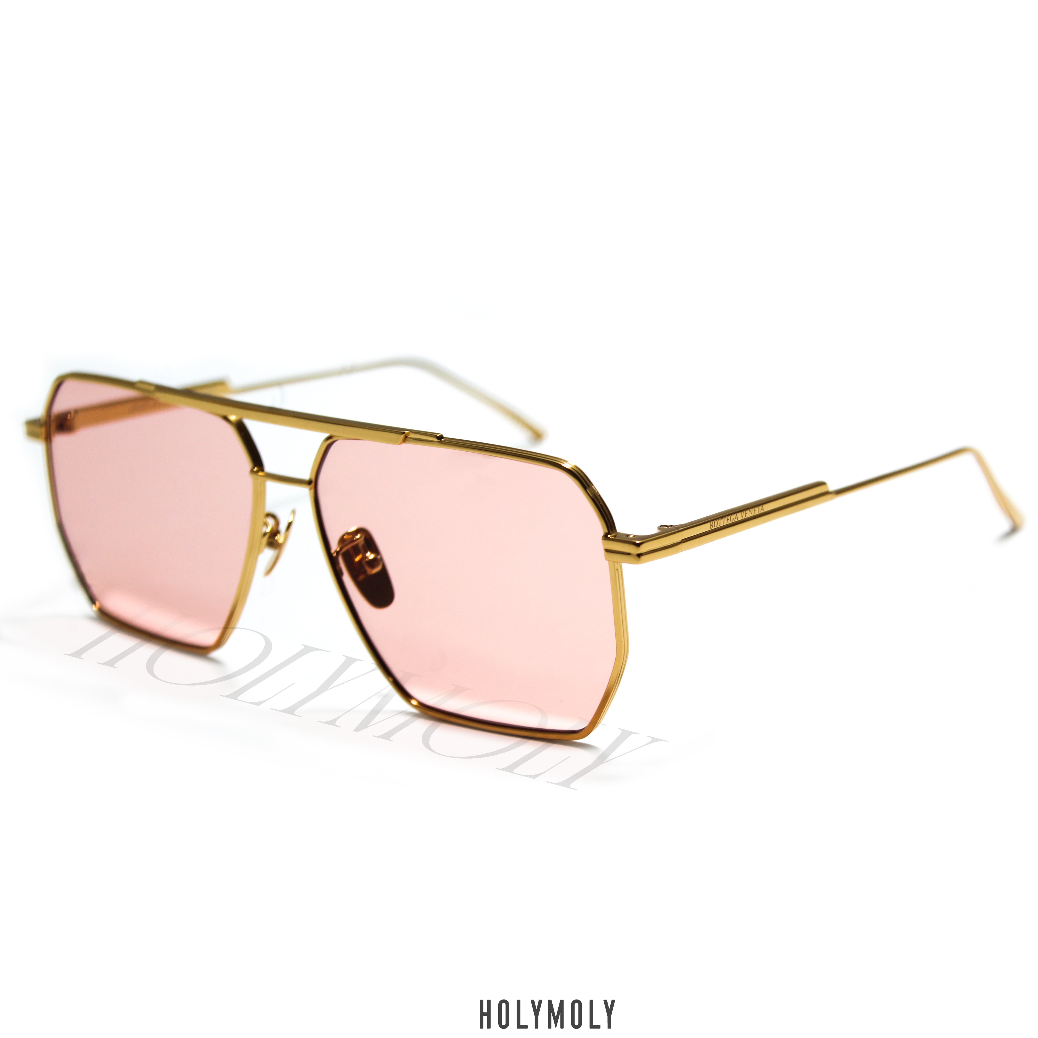 Bottega Veneta Eyewear square-frame aviator sunglasses