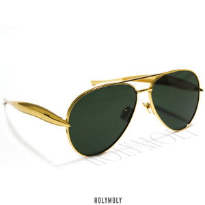 Bottega Veneta Sardine Aviator Sunglasses