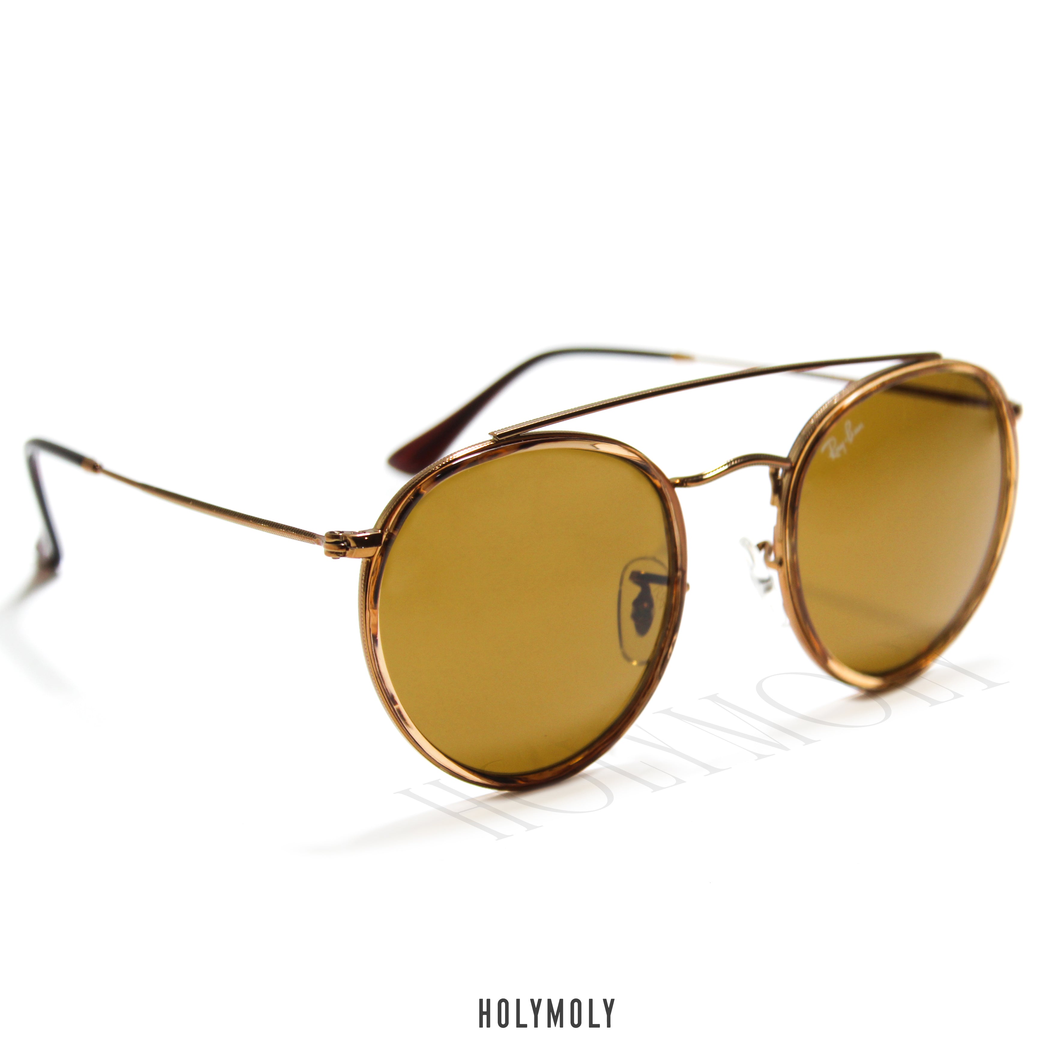 RayBan 3647N round double bridge sunglasses