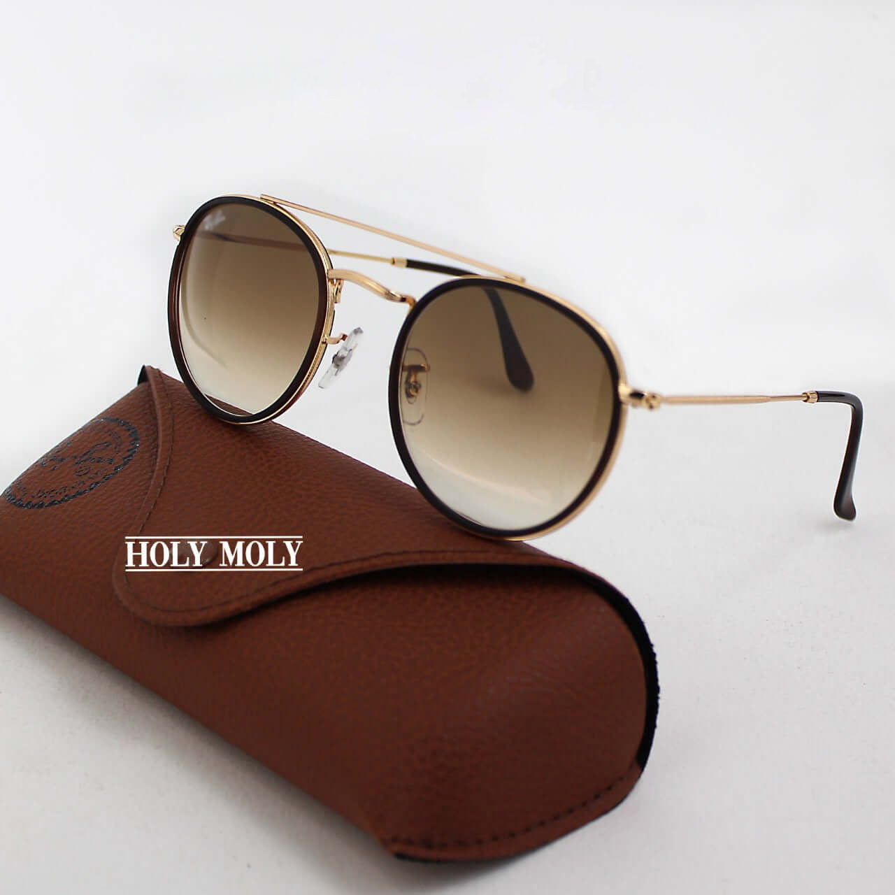 RayBan 3647N round double bridge sunglasses