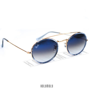 RayBan 3847N Oval Double Bridge Sunglasses