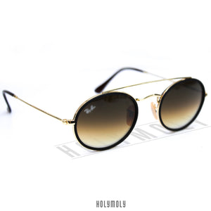 RB3847N Oval Double Bridge Sunglasses