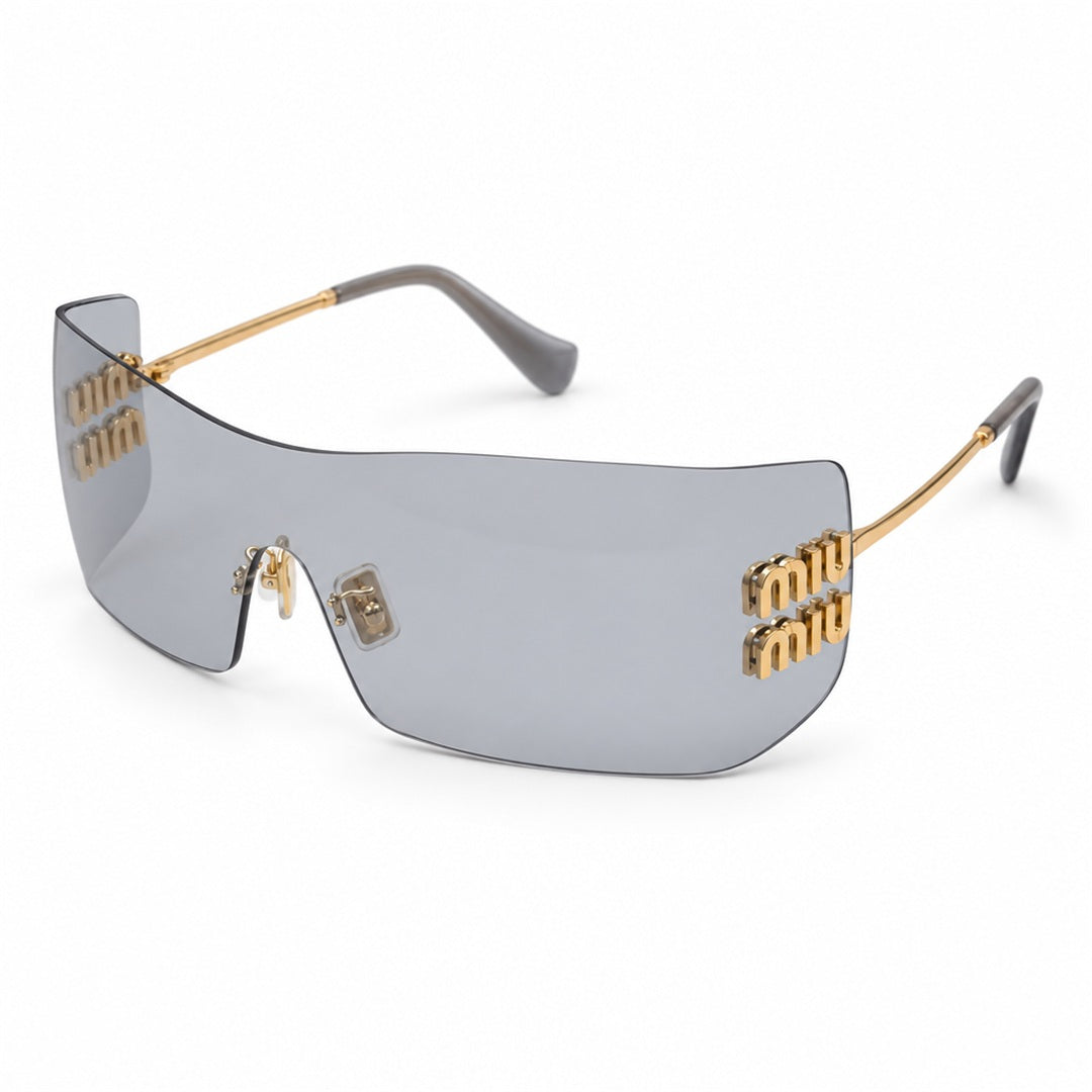 Miu Miu SMU B53S Sunglasses – Gold Light Grey