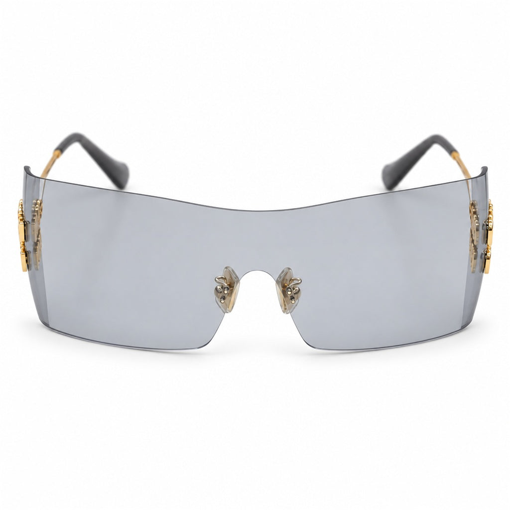 Miu Miu SMU B53S Sunglasses – Gold Light Grey