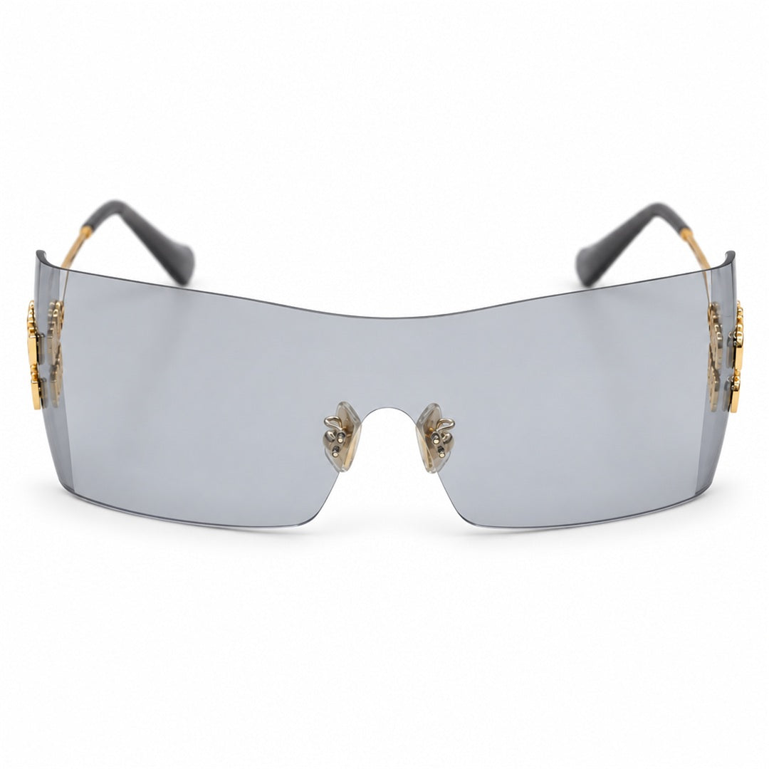 Miu Miu SMU B53S Sunglasses – Gold Light Grey
