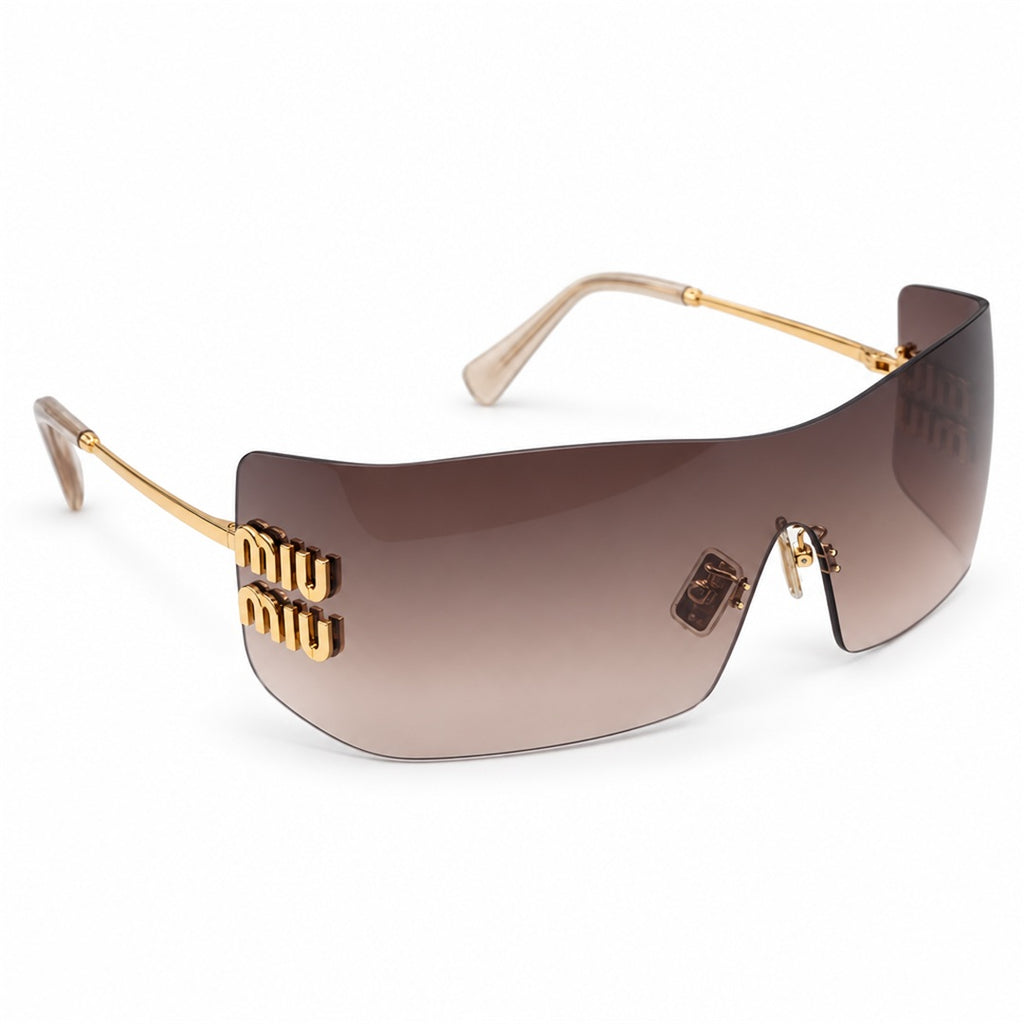 Miu Miu SMU B53S Sunglasses – Gold Brown Gradient