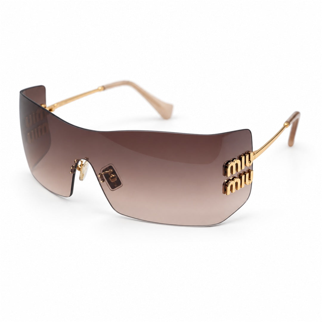 Miu Miu SMU B53S Sunglasses – Gold Brown Gradient