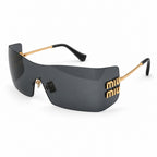 Miu Miu SMU B53S Sunglasses – Gold Black